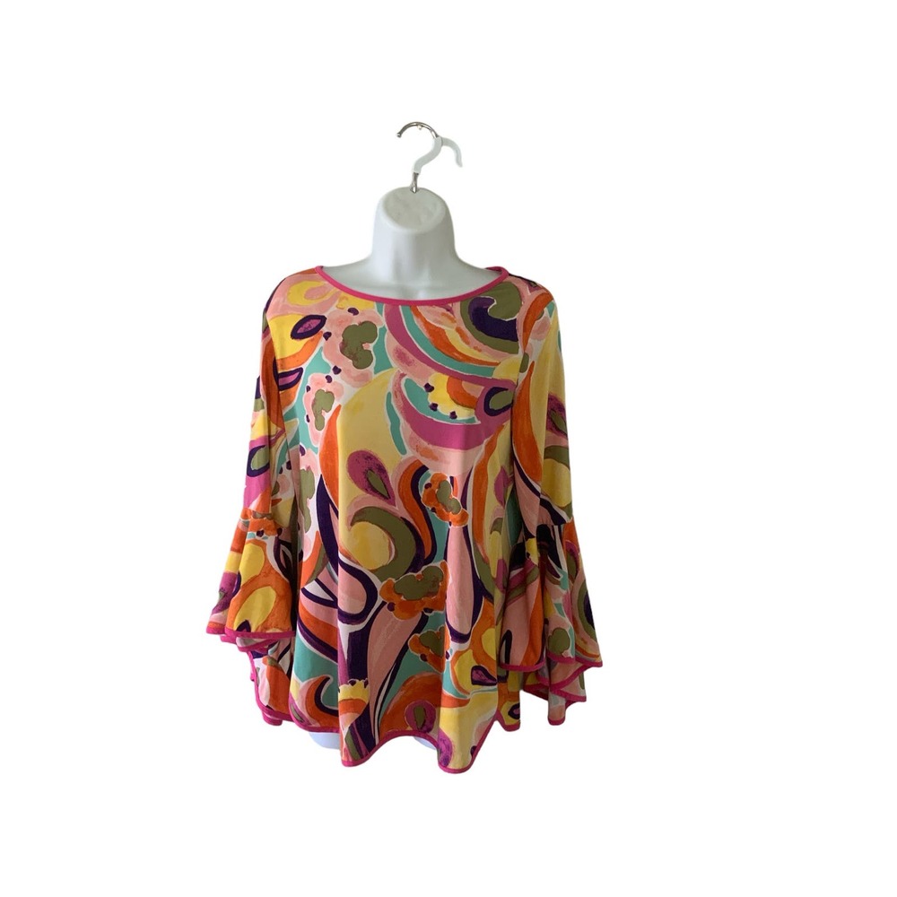 Coco Bianco Abstract, Hippie, Groovy, Long Sleeve… - image 1